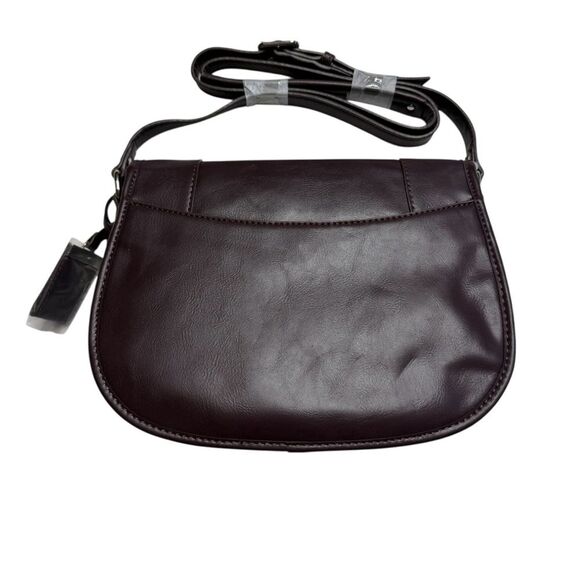 Nine West In The Loop Shoulder Crossbody Bag Dark Burgandy Butterfly New NWT - Picture 6 of 15